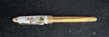 2004 MONTBLANC Venetian Carnival - Columbine PORCELAIN CAP LTD ED FOUNTAIN PEN picture