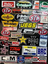 Vintage Decals Sticker Set of 35 Damaged Scuffed Cut Overstock picture
