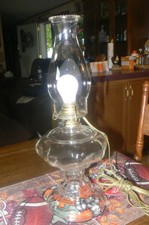 RARE 1880S NEAR MINT Antique Drape Glass ELCTCRIC Kerosene Oil Lamp picture