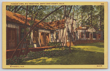 Pioneer Town Big Trees Park Santa Cruz County California Postcard #1848 picture