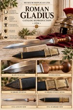 1994 Vintage Roman Gladius Sword Roman Legionary Reproduction with Scabbard picture
