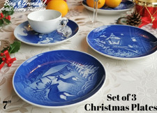 Bing & Grondahl Christmas Plates 1967 1980 1985 Denmark Porcelain 7