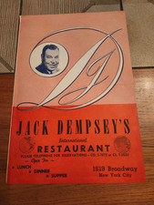 Jack Dempsey 's International Restaurant Menu, 1959 picture