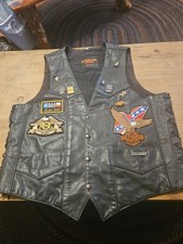 Antelope Creek Leather Harley-Davidson Vest picture