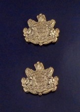 Pennsylvania Coat of Arms Collar Pins Polished Gold SMALL state crest picture