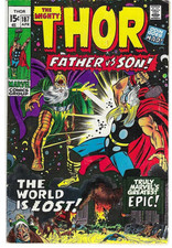 The Mighty Thor #187 Bronze Age (Marvel 1971) Dr. Doom, Stan Lee,  VG/4.5 picture