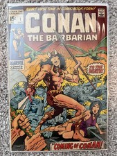 Conan The Barbarian #1 Marvel Comics 1970 First Appearance Origin  Barry Smith picture