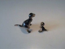 VINTAGE 1977 HAGEN RENAKER MINIATURE MAMA AND BABY TYRANNOSAURUS DINOSAURS picture