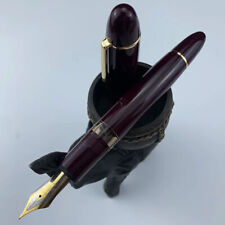 Wing Sung 630 Brief Fountain Pen Iraurita Piston Resin Gold Clip Pen Stationery picture