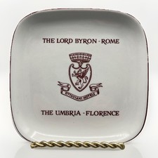 Vintage Richard Ginori Italian Hotel Dish Lord Byron Rome & The Umbria Florence picture