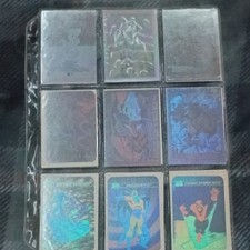 Impel 1991 Marvel Universe Hologram Trading Card Lot (9) Spider-Man Magneto picture