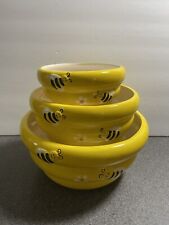 Discontinued Avon Busy Bee Mixing Bowl Set of 3  picture