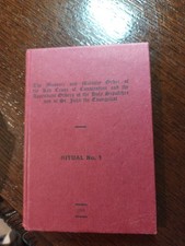 Ritual No.1 Red Cross of Constantine Military Order  Freemasonry masonic/718 picture