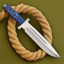 Vintage Military Design Knife Handmade Fix Blade With Wood Handle Leather Sheath picture