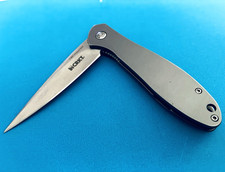 CRKT Eros SS Ken Onion Stainless Frame Lock Plain Drop Point Pocketknife picture
