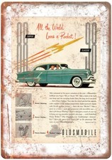 1953 Oldsmobile Super 88 4-Door Sedan Vintage Ad Retro Look Metal Sign A4979 picture
