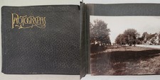 1890s antique CONNECTICUT PHOTO ALBUM new haven HOME CHURCH SCHOOL PARK MONUMENT picture