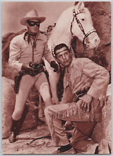 Lone Ranger Tonto Silver Postcard Ludlow Sales picture