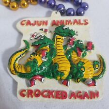 Vintage Mardi Gras Bead Cajun Animals Gator 21
