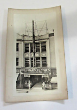 Vtg 1930s Photo Richmans Clothes Store Front Architecture Clothier picture