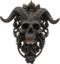 Ebros Sabbatic Goat of Mendes Samael Lilith Baphomet Horned God Skull Hanging Do picture