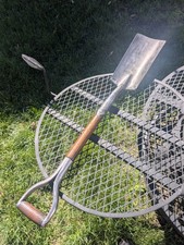 ALL ORIGINAL Vintage True Temper No. 14 Plain-Back Drain Spade w Armor D Handle  picture