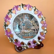 Vintage 1960s Meramec Caverns Missouri Souvenir Plate Japan Jesse James Route 66 picture