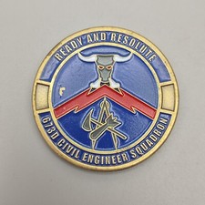 673d Civil Engineer Squadron Ready and Resolute Challenge Coin picture