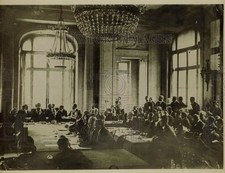 1919 Press Photo German Peace Delegates at Conference in Trianon Palace picture