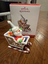 Hallmark Santa's Sweet Ride 2016 Sleigh Ornament 10th in Series picture