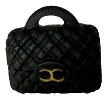 158g Black Obsidian Chanel Style Purse picture
