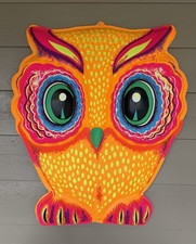 Rare Vtg 1960's Halloween 3D Vacuform Jumbo Owl Glow in the Dark 29