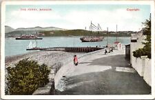 Postcard Bangor ME The Ferry Sailing Boats on the water vintage postcard picture
