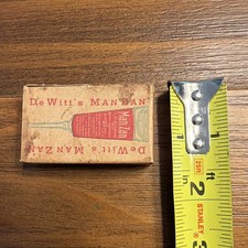 Antique DeWitt’s Man Zan Hemorrhoid Remedy Box Medical Pharmacy Advertising picture