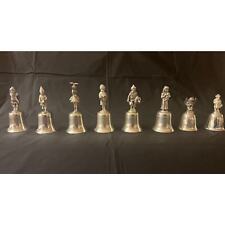 Gorham Annual Christmas Bells Silverplate Set of 8, c.1979-86 VERY RARE SET picture