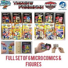 Transformers Lot Mini Comics Figures 1,2,3,4,5,6 1-6 Full Set World's Smallest  picture