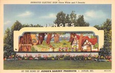 Joplin Missouri Junge's Bakery Products Animated Sign Vintage Postcard AA57579 picture