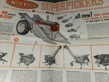 New Ideas Superpickers Farm Equipment Brochure Folder Original picture