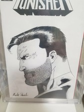 The Punisher #1 CBCS NM/M 9.8 💎 Blank Original Sketch High Grade Key Spider-Man picture