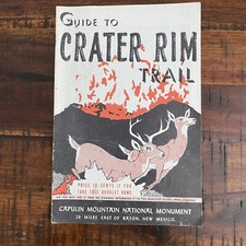 Vintage Guide To Crater Rim Trail Booklet Capulin Mountain Natl Monument NM 1956 picture