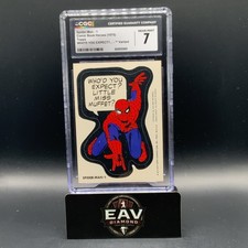 SPIDER-MAN 1975 TOPPS MARVEL - 1  Comic Heroes CGC 7 Near Mint (2 Star Variant) picture