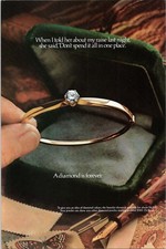 De Beers 1978 Original Diamond Bracelet Print Ad Vintage Jewelry Ad picture