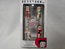 Kurt Adler Betty Boop 5 Piece Christmas Ornament Set picture