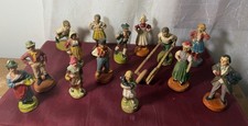 Vintage Elastolin German Composition Native Costume Figures Lot 178 Putz picture