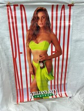 Vintage Killian's Red Instead Red Hot Poster 1991 Sexy Girl Bikini 33x19