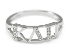 Kappa Delta Pi sterling silver ring with simulated diamonds, NEW*** picture
