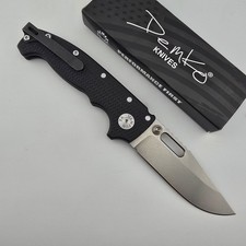 Demko AD20S Folding Knife Clip Point MagnaCut Black G10 Shark Lock LynchNW picture