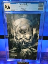 Terminator #1 Dan Quintana B&W NYCC Virgin Variant Limited to 500 copies CGC 9.6 picture