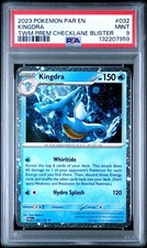 2023 Pokemon PAR EN TWM Premium Checklane Blisters #032 Kingdra PSA 9 MINT picture