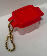 Rubbermaid keychain mini container Rare Red lid Adorable Working Lid  picture